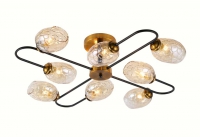 06749/8 BK+GOLD BRONZE светильник потолочный  - Царь-Свет - светильники, мебель, предметы интерьера