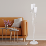 1039ML/3 Белый светильник напольный - Царь-Свет - светильники, мебель, предметы интерьера