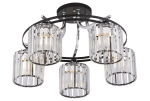 4606/5 BK+CH светильник потолочный - Царь-Свет - светильники, мебель, предметы интерьера