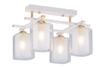 00552/4 WHITE+GOLD светильник потолочный - Царь-Свет - светильники, мебель, предметы интерьера