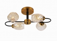 06749/4 BK+GOLD BRONZE светильник потолочный - Царь-Свет - светильники, мебель, предметы интерьера