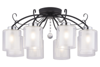 38793/8 SATIN BLACK+CHROME светильник потолочный - Царь-Свет - светильники, мебель, предметы интерьера
