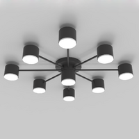 CL-BLACK DOT-R001-GX53*9 BK светильник потолочный  - Царь-Свет - светильники, мебель, предметы интерьера