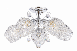 25009/5 CR светильник потолочный  - Царь-Свет - светильники, мебель, предметы интерьера