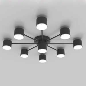 CL-BLACK DOT-R001-GX53*9 BK светильник потолочный  - Царь-Свет - светильники, мебель, предметы интерьера