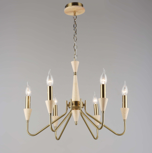 7049/6 COP+WOOD светильник потолочный  - Царь-Свет - светильники, мебель, предметы интерьера