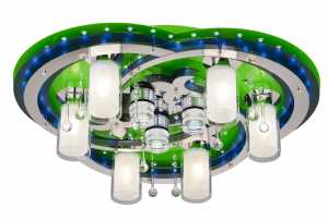 8355/6+3 GN+CR WT светильник потолочный - Царь-Свет - светильники, мебель, предметы интерьера